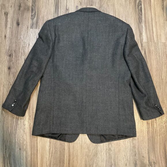 Hardy Amies Vintage‎ Blazer 100% Lambswool Suit Jacket Sport Coat Mens Size 46R - Picture 9 of 11